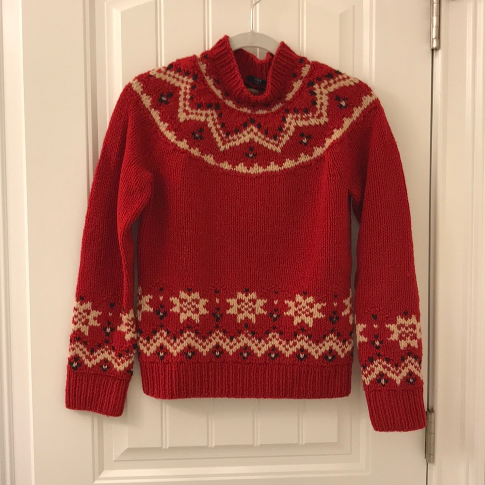 Hand knit sweater